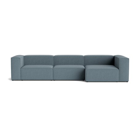 Luksus Lissabon Chaiselong Sofa, Højrevendt, Nordic Blå, Holdbar Modulsofa med Kvalitetsstof, 360x130x72cm
