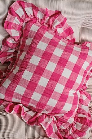 Jotex - Kissenbezug 50x50 Cm Rosa/weiß - MIMMI - Kaufe Dekokissen und Kissenbezüge bei Jotex