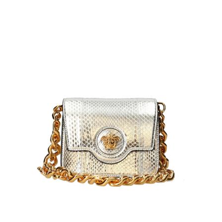 Versace, Shoulder Bags Szary, Kobieta, Rozmiar: ONE Size