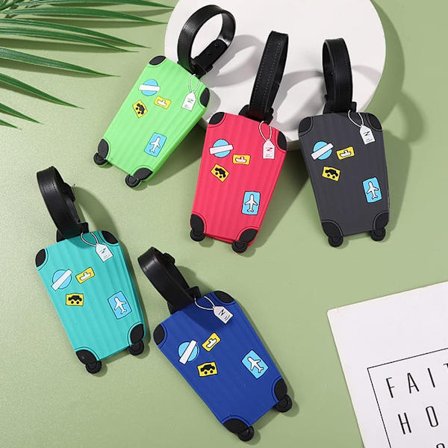 5 kpl Silikoniset lentokoneen matkalaukkujen tunnisteet Boarding-matkatavaralappu Väri