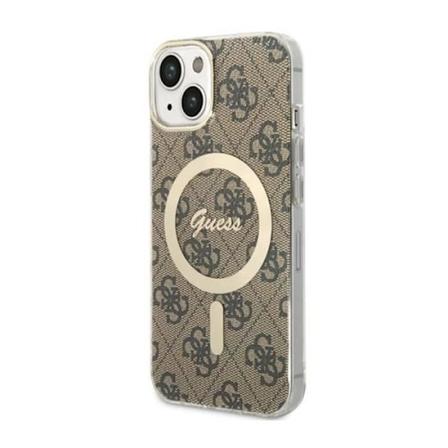Guess 4G MagSafe - Etui til iPhone 14 (brun) - 3666339126889