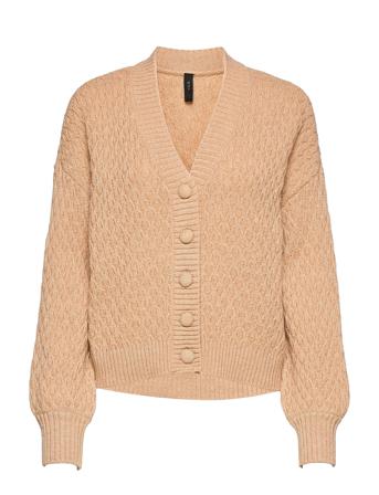 Yasbriva Ls Knit Cardigan S. Beige YAS