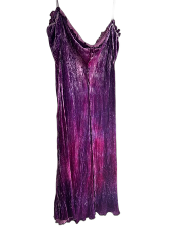 Acne Studios Lila och rosa kortklänning i sammet