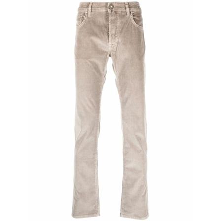 Jacob Cohën, Straight Trousers Beige, Heren, Maat:W34