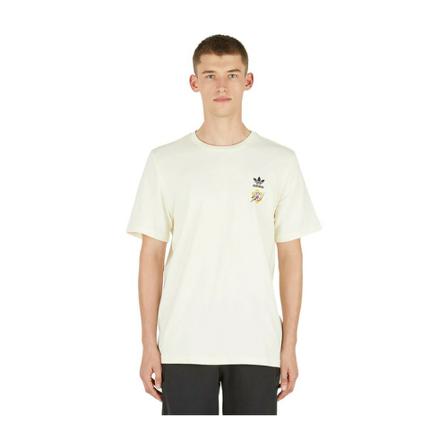 Adidas Graphic Print T-Shirt , Beige , Heren , Maat: L