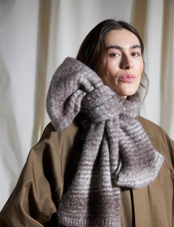 Becksöndergaard Lenny Scarf - Brown - ONE SIZE