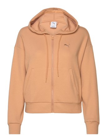Her Comfort Crop Full-Zip Hoodie Beige PUMA