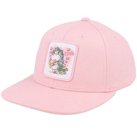 Kinder Unicorns - Rosa snapback Cap - Kinder Unicorn Love Patch Pink Snapback @ Hatstore