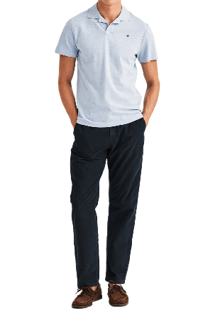 Morris Dylan Piqué Shirt T-shirts Herr Blå XL