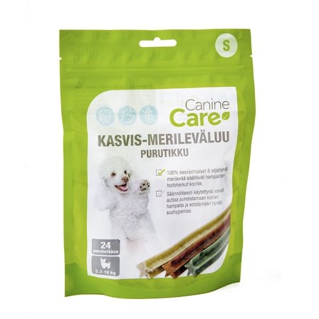 CanineCare Kasvis-merileväluu Purutikku S, 24 kpl