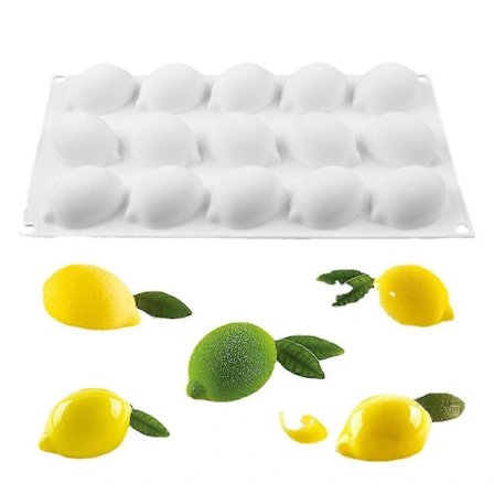 Citron Silikonform för Bakning av Kakor och Desserter - 15 Hålrum