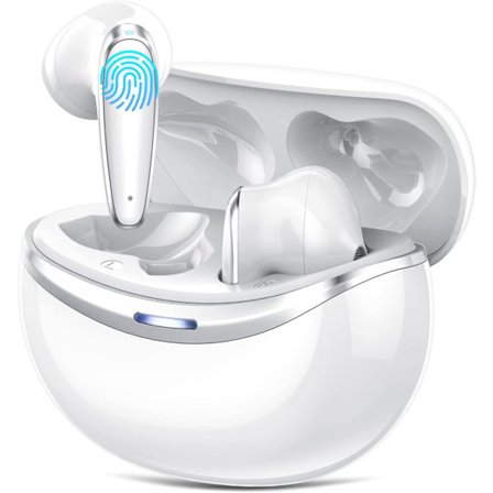 Trådlösa öronsnäckor Bluetooth 5.2 med mini USB-C laddningsfodral