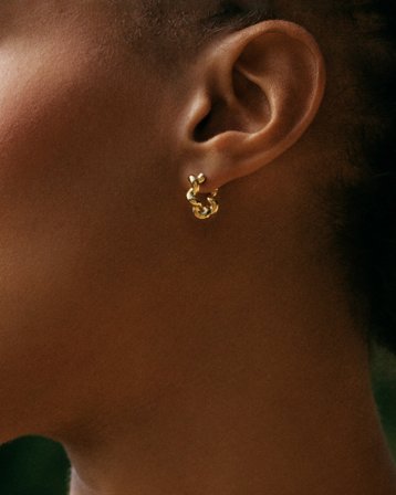 Edblad Spiral Hoops S Gold Guldig Smycken Tjej - Kids Brand Store