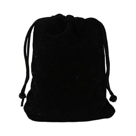 100 stk. 8x10cm svarte fløyelsposer med snøring Smykkeposer Godteposer Julebryllupsgaver