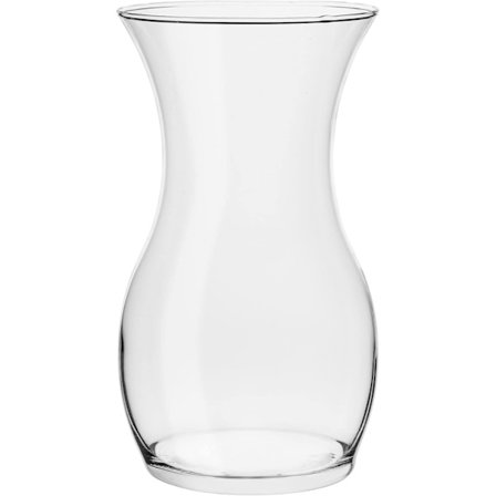 TREND FOR HOME Blomvas 23 cm Tulpanvas Glas Blomvas Dekorativ Glas Blomvas Sovrumsdekoration Transparent Blomvas