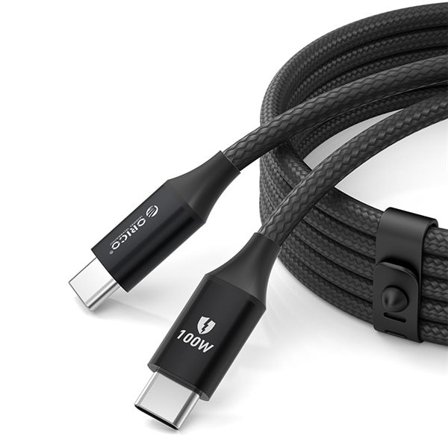 Orico CDX 100W 5A Power Delivery USB-C - USB-C-kabel 1m - svart