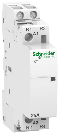 Schneider Electric A9C20736 Normkontaktor 25 A, 2P, 240 V, 2BR, Elfordeling & strømforsyning