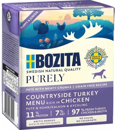 Bozita Dog Purely Pate Puppy&Junior Turkey 370 g