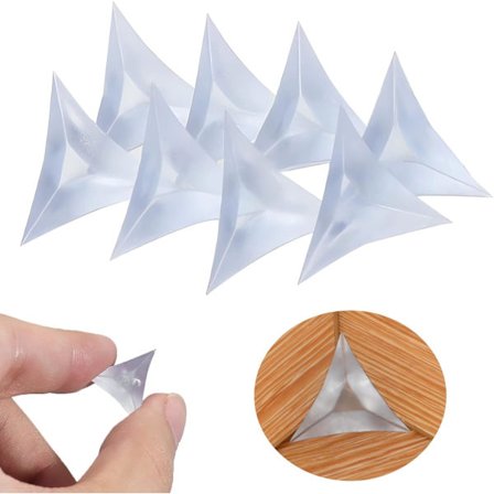 100 trappetrinn, støvtette hjørner, trekantede støvtette deksler