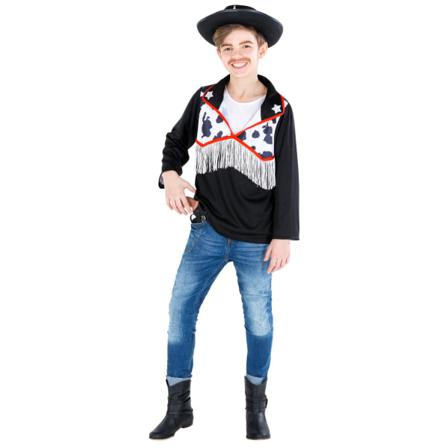 Tectake Maskeraddräkt För Pojke Cowboyskjorta Sheriff Brown 152 (12-14y)