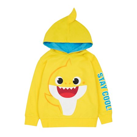 Baby Shark Barn Hoodie 3D för barn/barn 5-6 år Gul