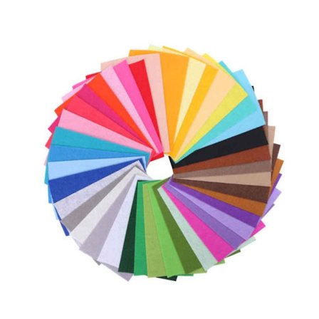40 stk blandet farge myk nonwoven filt stoffark 10x15cm DIY håndverk