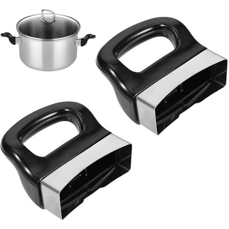 ING 2 kahvaa, Sivukahva, Yleiskahva, Alumiiniseos, Vaihdettava, Koko 7*6.5cm, Sopii painekattiloihin, kattiloihin jne., Musta