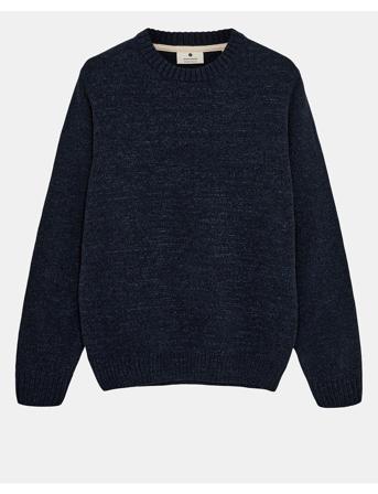 Aksune Chenille Knit Navy Anerkjendt
