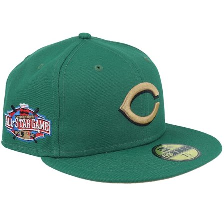 New Era - MLB Green snapback Czapka Z Daszkiem - Cincinnati Reds Mossy Meadows 59FIFTY Green Fitted @ Hatstore