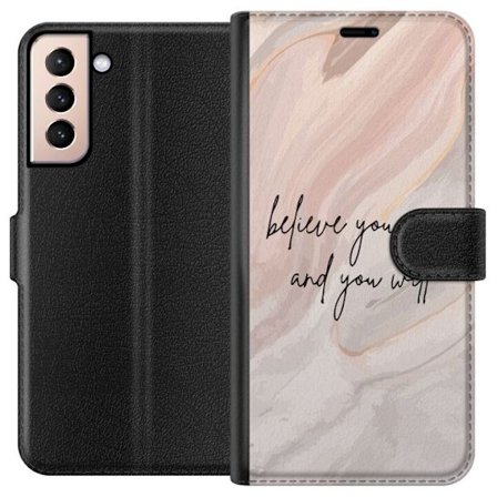 Yhteensopiva Lompakkokotelo Samsung Galaxy S21 Usko itseesi!