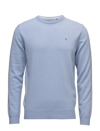 Superfine Lambswool Crew T-shirts Long-sleeved Sininen GANT