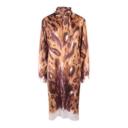 Marni Kjole Abma0859O0Utv912 Brun, Dame
