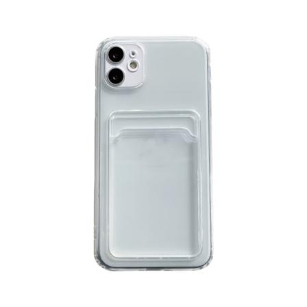 Mobilskal Med Korthållare Transparent Iphone Xr