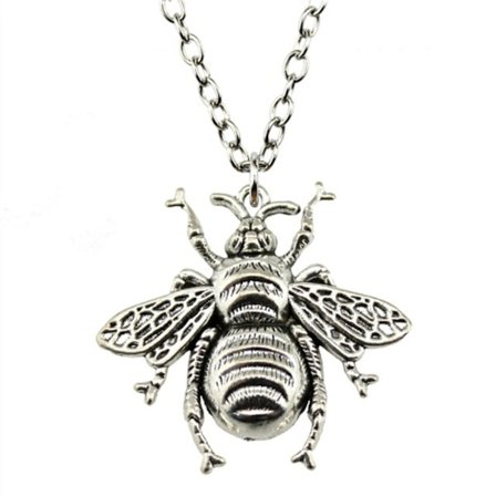 Necklace - Bumble bee - Silver