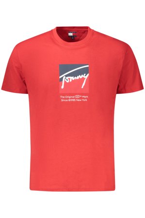 Tommy Hilfiger T-shirt Maniche Corte Uomo Rosso