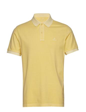 D2. Sunfaded Pique Ss Rugger Polos Short-sleeved Gul GANT