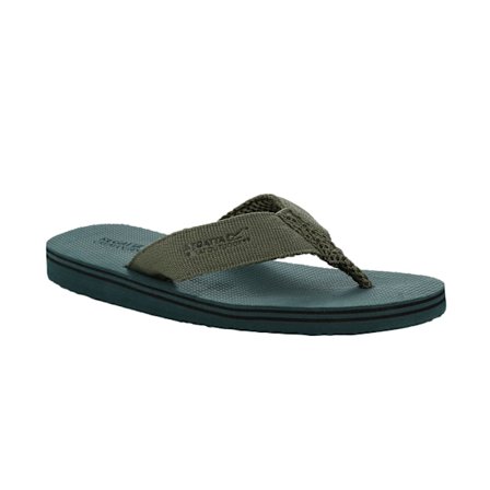Regatta Rico Flip Flops för Herr 9 UK Sea Pine/Ivy Moss