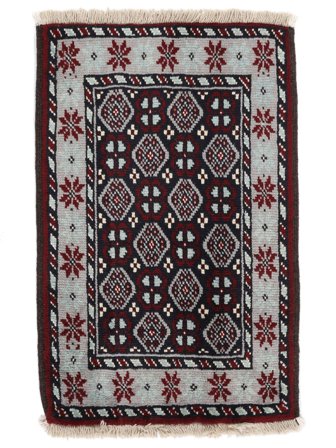 Medaillon Klein Belutsch Teppich 61X93 Wolle