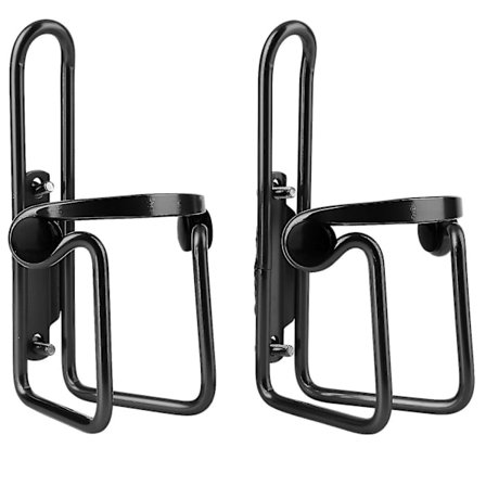 Cykel Flaskeholder, Aluminium Legering Landevejscykel Drikkeholder Til Børnecykel, Mountainbike, Landevejscykel Sort 2stk