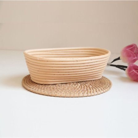 Oval Jäskorg, Naturlig Vinranka Deg Jästkorg