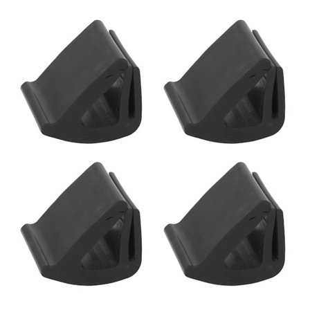 4 stk. Vindskjerm-festeklips Svart Gummi 102005801 for EZGO Club Cart