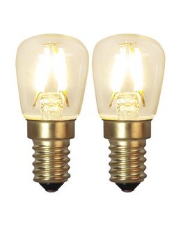 2-Pk Lyskilde LED pære E14 Soft Glow varmhvit