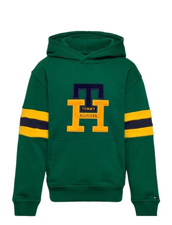 U Icon Monogram Hoodie Huppari Vihreä Tommy Hilfiger