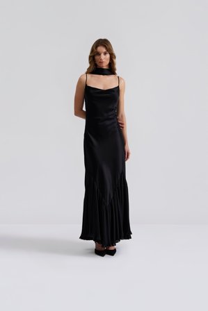 Malina - Poppy maxi dress - XL - Black