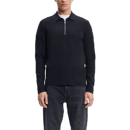 SAMSOE GUNA HALF ZIP 10490 Tröjor Herr Svart S