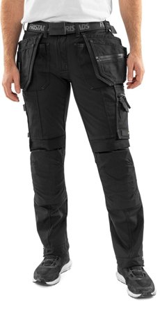 Arbetsbyxor Fristads Herr Green hantverkarbyxa stretch 2530 GCYD, Svart Arbetskläder