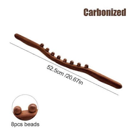 Massasjerulle i tre for lymfedrenasje, verktøy for fasciablaster, cellulittmassasje for mage, nakke, rygg, midje, arm og ben