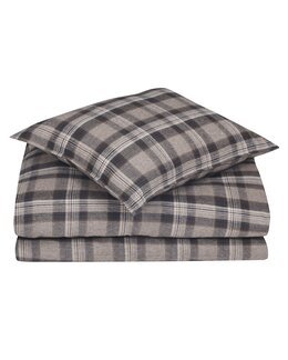 Örngott flanell Arjeplog 1-pack Beige/brun - Classic Textiles