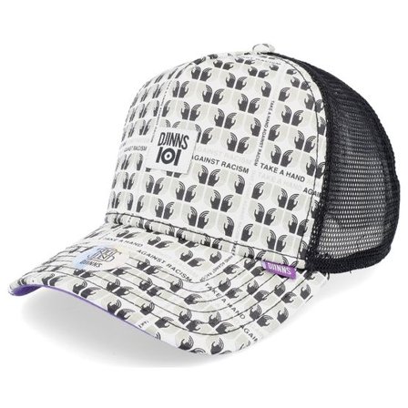 Djinns - Vit trucker Keps - Hft Cap Ioi Take A Hand White/Black Trucker @ Hatstore
