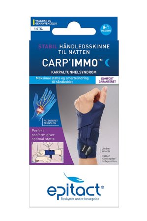 Epitact Stabil Håndledsskinne Sort Venstre/M, Medicin & Pleje, Støttebind, Håndledsstøtte